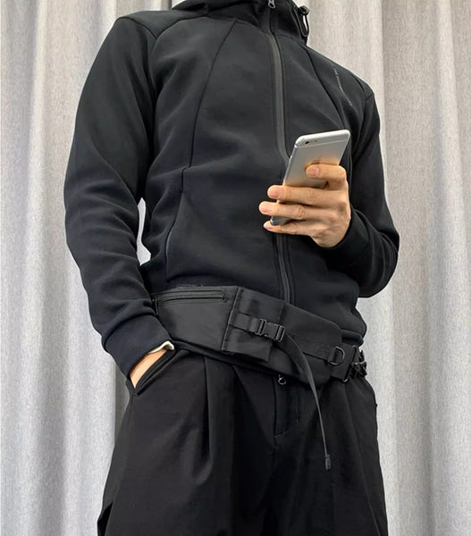 Phone-Pocket Crossbody Strap: Trendy Wide Backpack Belt