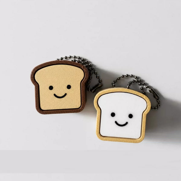 Cute Clicky Bread Fidget Keyring: The Ultimate Stress-Relief Key Switch Charm for Endless Fun!