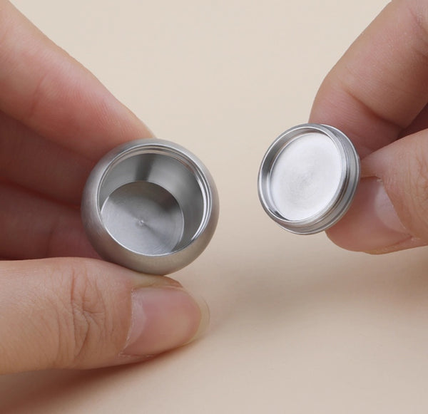 Pure Titanium Portable Pill Case: Sealed Keychain Medicine Holder