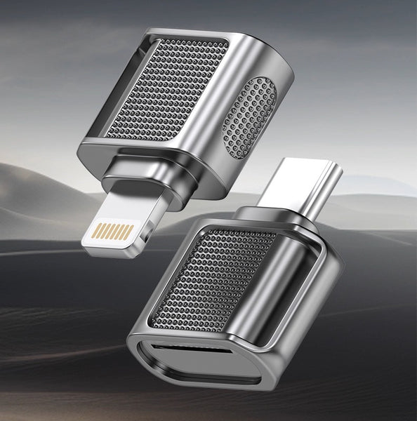 Mini Zinc TF Card Reader: Anti-Slip Apple & PC Magic