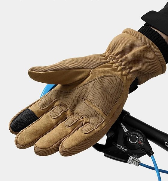 Men's Winter Cycling Gloves: Windproof, Warm, Non-Slip Tactical Grip