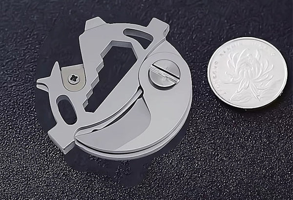 EDC Multi-Tool Outdoor Camping Wrench Portable Coin Tool Kit