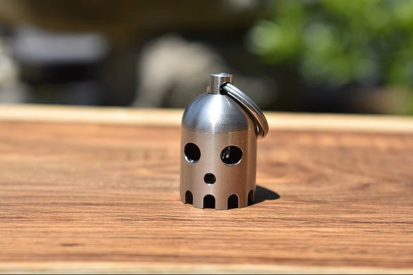 Stainless Ghost Bell: Crisp Sound EDC Charm