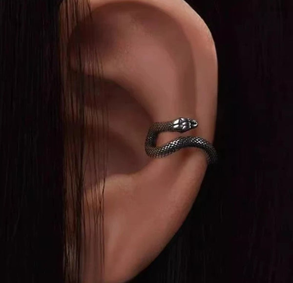 Vintage Snake Ear Clip – Non-Pierced Cartilage Earring Single Piece