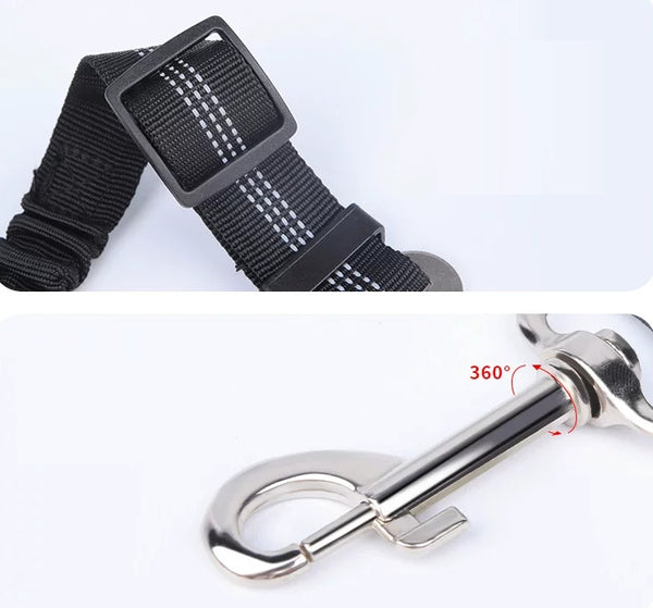 Drive Safe with Your Pup: Heavy-Duty Adjustable Car Seatbelt Leash for Dogs