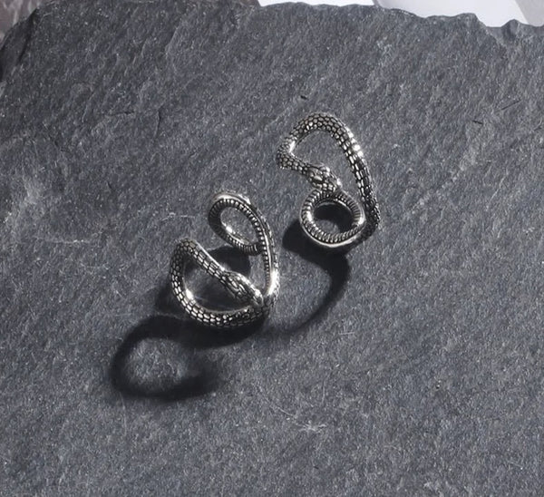 Vintage Snake Ear Clip – Non-Pierced Cartilage Earring Single Piece