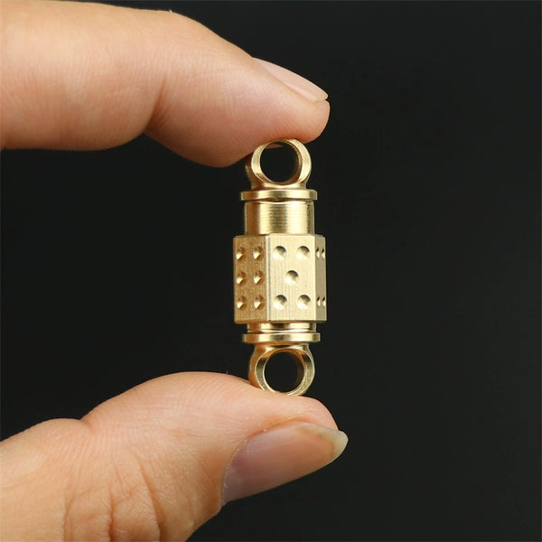Brass Quick-Release Keychain: Mini Swivel Camping Connector Clip