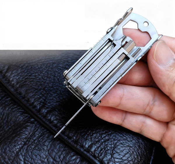 Versatile EDC Survival Multi-Tool: Foldable Screwdriver & Bottle Opener for Outdoor Adventure and Daily Use