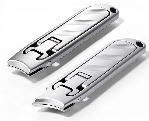 Sleek Mini Nail Clipper: Keyring Ready, Foldable, No-Mess Catch