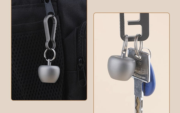 Pure Titanium Portable Pill Case: Sealed Keychain Medicine Holder