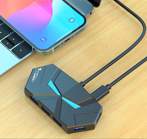 Super Cool USB3.0 HUB: 4/7-Port Fast-Charge Desktop Magic Dock