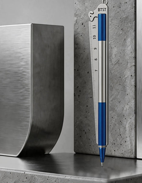 Creative Full-Metal Business Pen: Sleek Dual-Tone Stainless Steel Perfect Gift for Executives