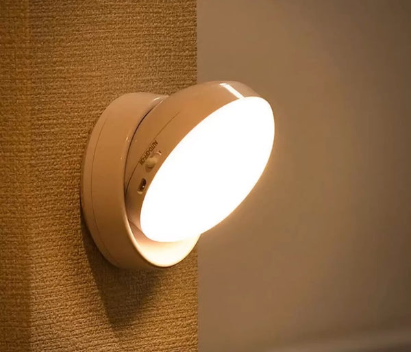 No-Drill Rechargeable Detachable 360° Rotating Sensor LED Night Light