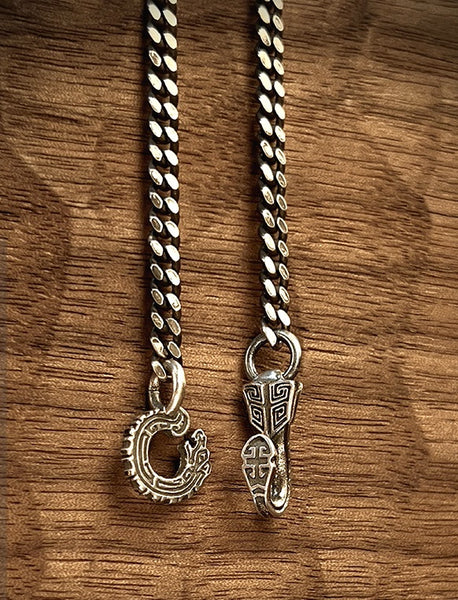 Retro Bronze Sword Pendant: Silver Necklace & Car Key Charm