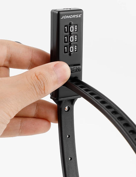 Stretch Steel Waterproof Cable Password Lock: 3-Digit Bike & Helmet Security