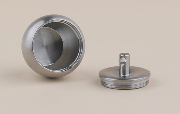 Pure Titanium Portable Pill Case: Sealed Keychain Medicine Holder