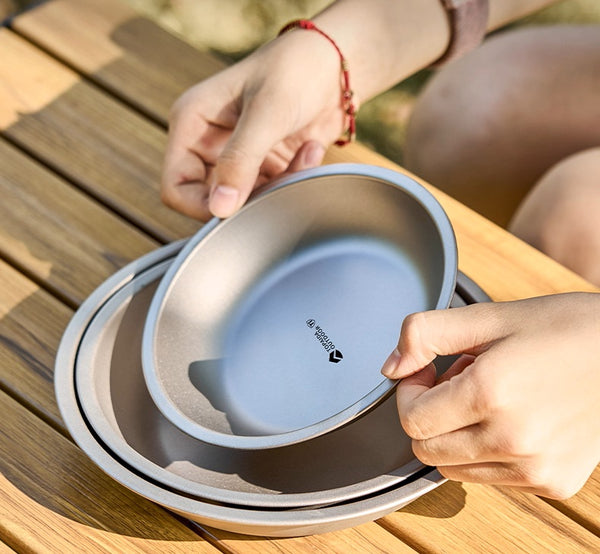 Pure Titanium Deep Dish: Seamless Camp Luxury Plate