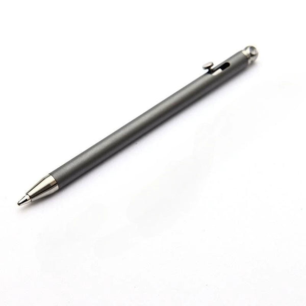 Titanium EDC Mini Pen: Sleek Keychain Ballpoint for On-the-Go Signing