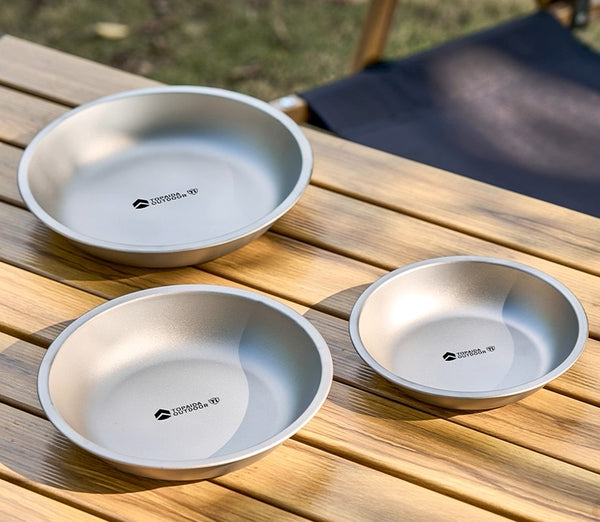 Pure Titanium Deep Dish: Seamless Camp Luxury Plate