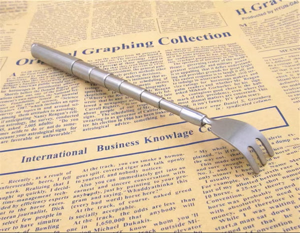 Stainless Steel Itch Scratcher: Extendable Mini Back Relief Keychain