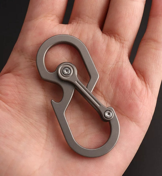 Titanium Mechanic Keyring: The Ultimate Outdoor Multi-Tool Quick Clip