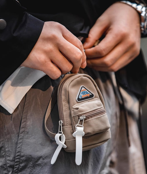 Mini Functional Outdoor Fanny Pack: Coin, Key, Earbud & Card Organizer