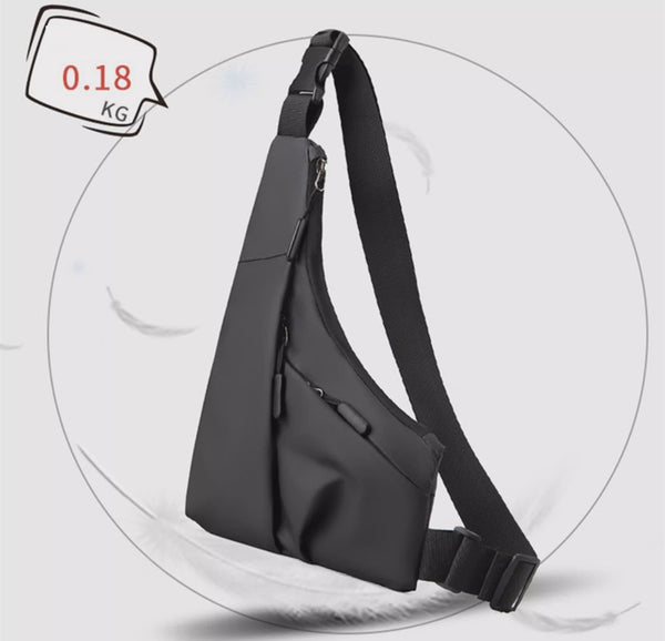 Trendy Crossbody Triangle Chest Bag with Sleek Design