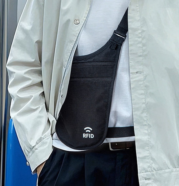 Travel RFID Anti-Theft Waist Pouch: Underarm Phone Bag