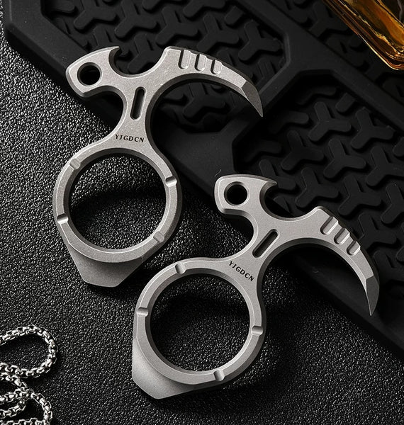 Titanium Alloy Multi-Functional EDC Fidget Ring - Bottle Opener & Stress Relief Toy