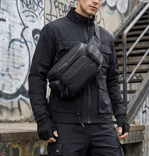 Tactical One-Strap Sling Chest Bag – Multi-Functional Outdoor Cycling & Fishing Pack