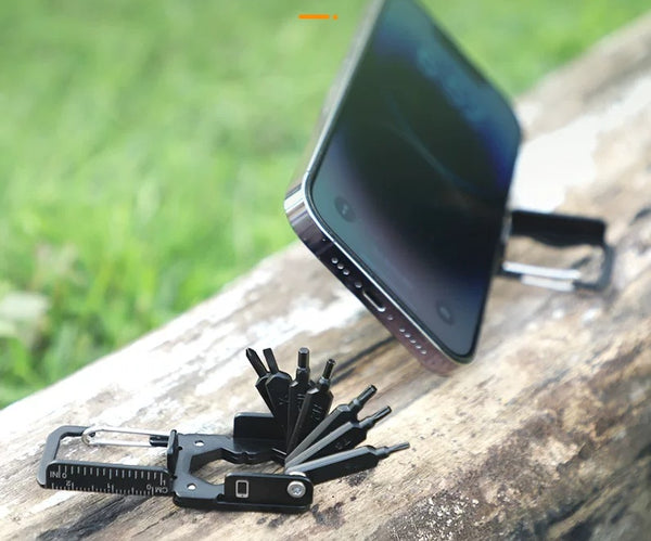 Portable Foldable Keychain Multi-Tool Screwdriver Kit for Bike Repair