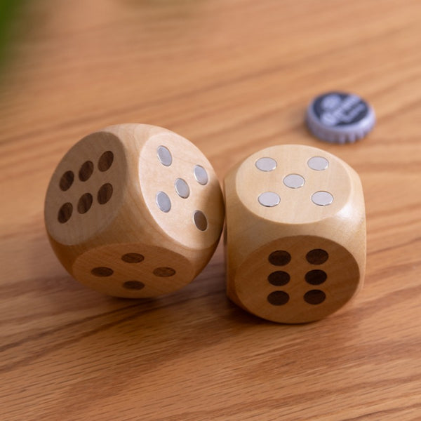 Solid Wood Beer Dice Bottle Opener