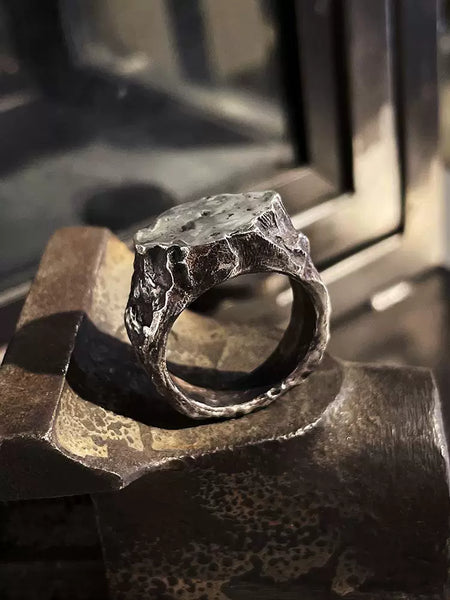 Soul Collision Rugged Rock Nomad Ring – Bold Handcrafted Statement