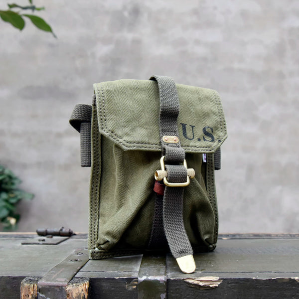 Ultimate Retro Canvas Rider Pack: Hands-Free & Built Tough