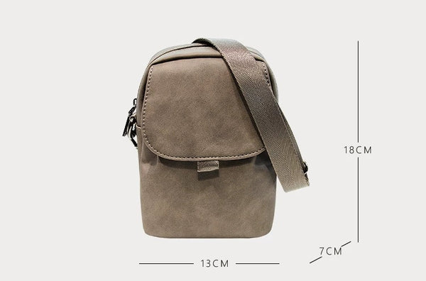 Vintage Minimalist Men’s Crossbody Bag: Trendy, Lightweight & Daily Phone Shoulder Pouch