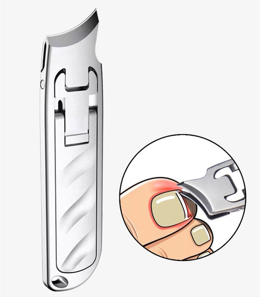 Sleek Mini Nail Clipper: Keyring Ready, Foldable, No-Mess Catch