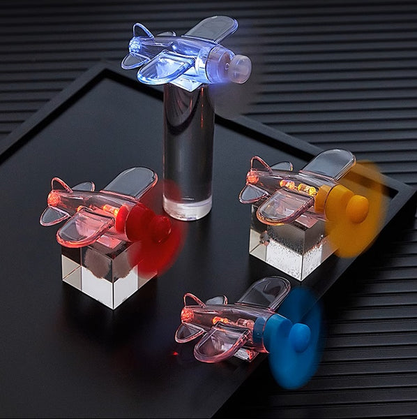 Wind-Powered LED Airplane Lights: Fun Breeze Glow for Cars, Bikes & Motos