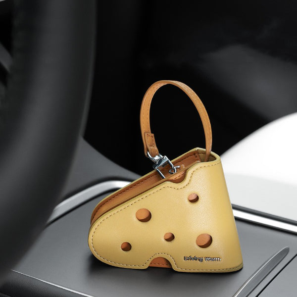 Cute Cheese Keychain Pouch