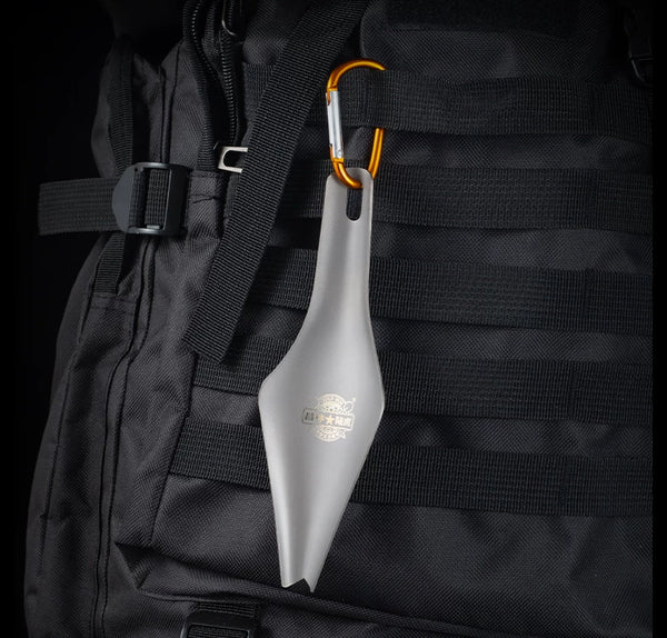TA2 Titanium Multi-Tool Trowel: Portable Digging Power for Camping, Gardening & Fishing