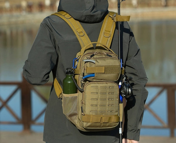 Lightweight Fishing & Cycling Backpack: Adventure-Ready Multi-Pouch Pack