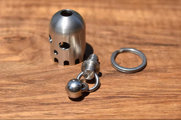 Stainless Ghost Bell: Crisp Sound EDC Charm