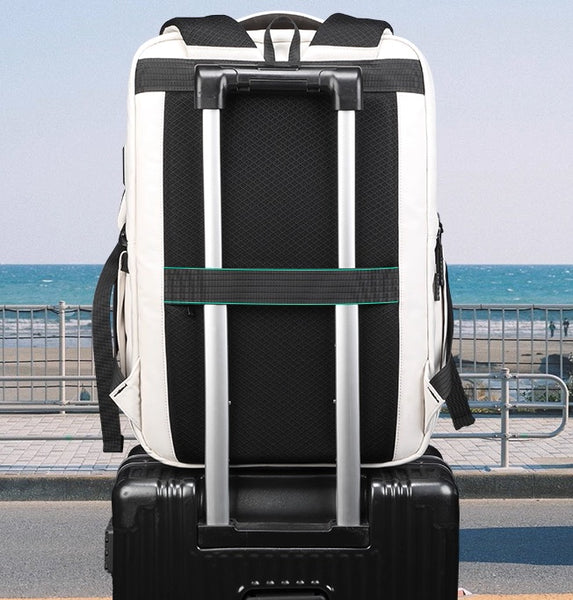 Large Capacity Travel Backpack: Stylish Laptop & College Bookbag