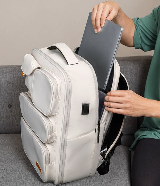 Large Capacity Travel Backpack: Stylish Laptop & College Bookbag