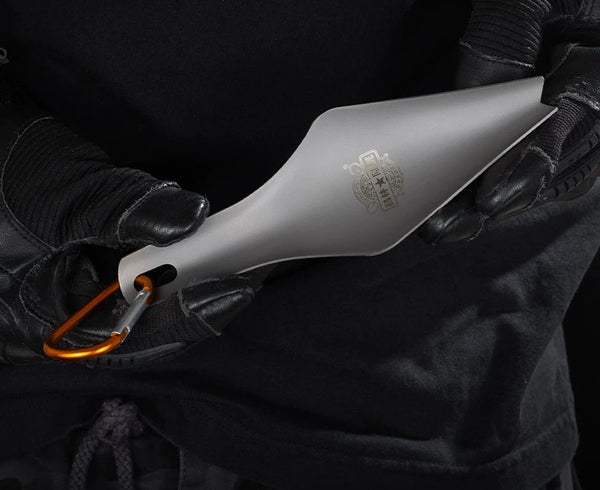 TA2 Titanium Multi-Tool Trowel: Portable Digging Power for Camping, Gardening & Fishing