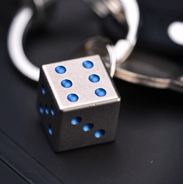 Solid Titanium Dice: Cool EDC Toy for Drinks & Games