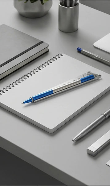 Creative Full-Metal Business Pen: Sleek Dual-Tone Stainless Steel Perfect Gift for Executives
