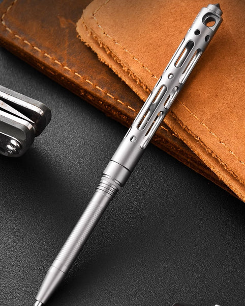 Mini Titanium Tactical Pen: Tungsten Window-Breaker Defense Tool