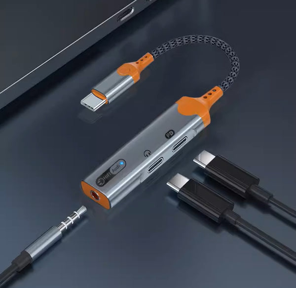 2-in-1 TP Fast Charge + Audio Adapter – Magic Hub!