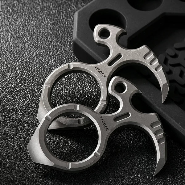 Titanium Alloy Multi-Functional EDC Fidget Ring - Bottle Opener & Stress Relief Toy