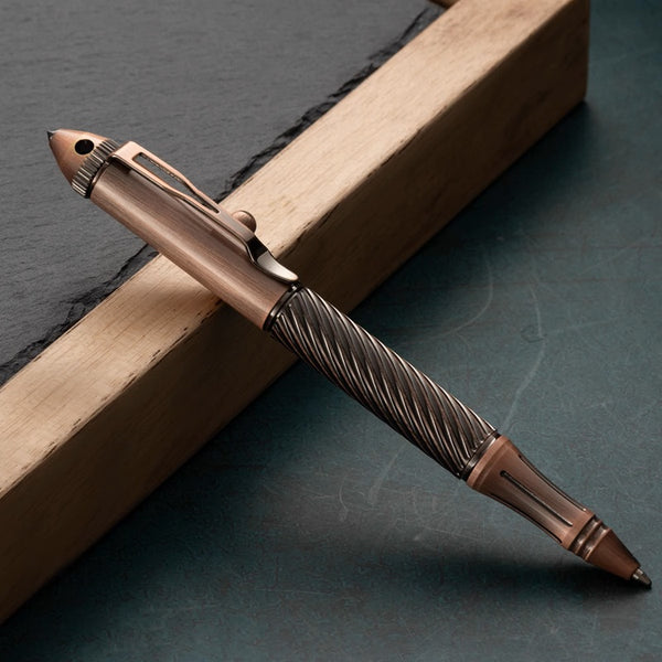Tungsten Brass Bolt Pen: Retro Tactical EDC Masterpiece